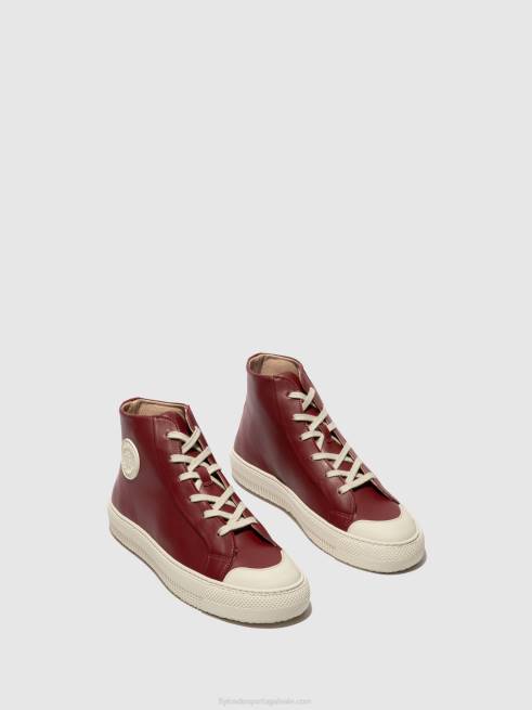 bordeaux L02L727 tênis hi-top topy586 Fly London mulheres