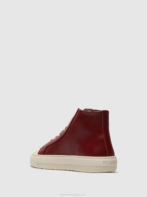 bordeaux L02L727 tênis hi-top topy586 Fly London mulheres