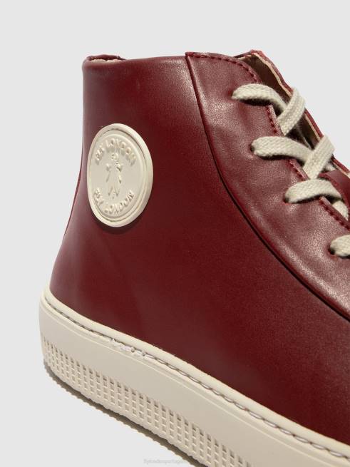 bordeaux L02L727 tênis hi-top topy586 Fly London mulheres