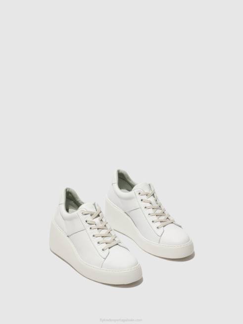 branco L02L721 tênis com cadarço delf580 Fly London mulheres