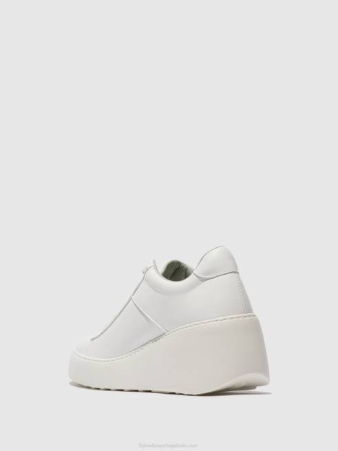 branco L02L721 tênis com cadarço delf580 Fly London mulheres