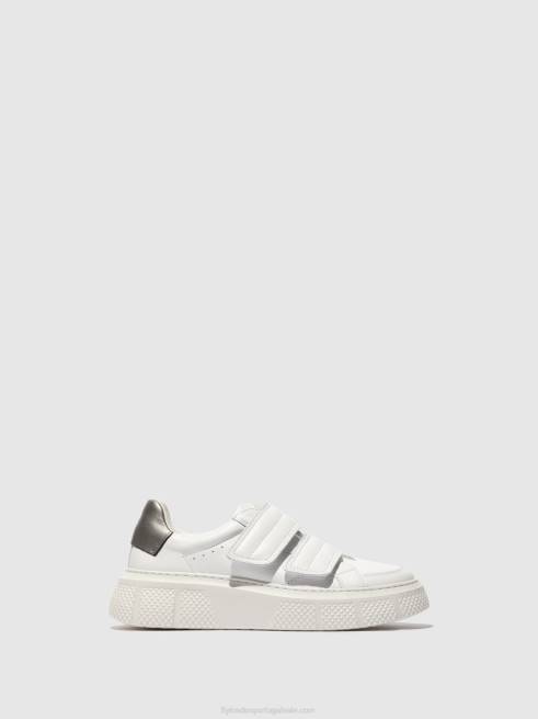 branco L02L756 tênis de velcro edda513 Fly London mulheres