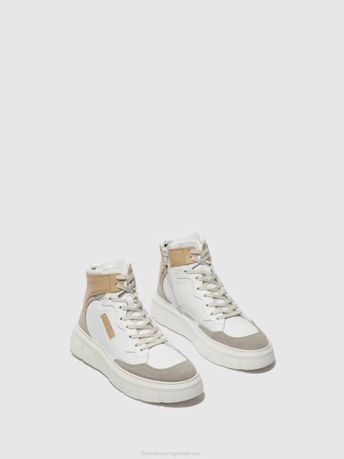 concreto/branco/bege L02L735 tênis com cadarço eppe531 Fly London mulheres