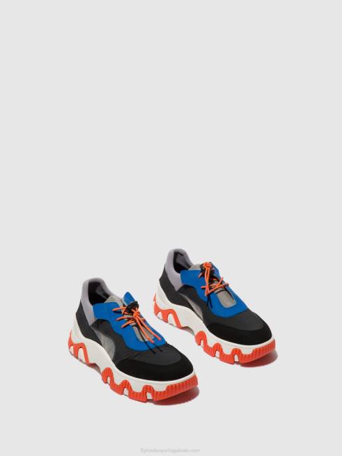 multi cinza/azul/laranja L02L767 tênis elástico fian634 Fly London mulheres