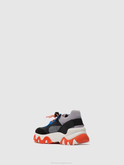 multi cinza/azul/laranja L02L767 tênis elástico fian634 Fly London mulheres