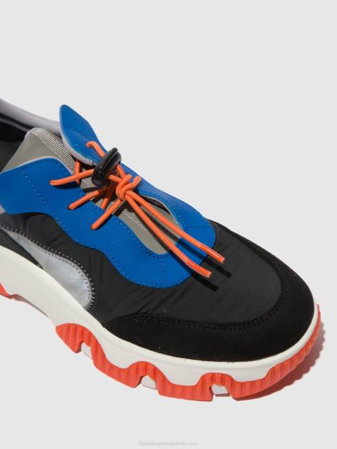 multi cinza/azul/laranja L02L767 tênis elástico fian634 Fly London mulheres