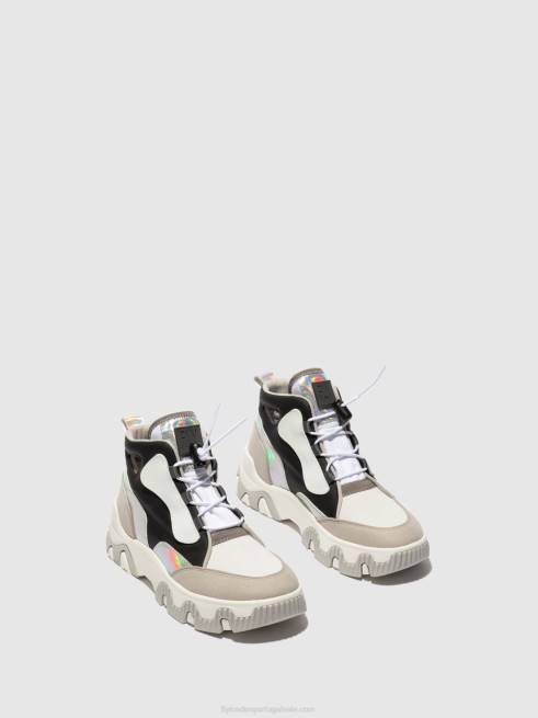 multi esbranquiçado L02L775 tênis hi-top feny633 Fly London mulheres