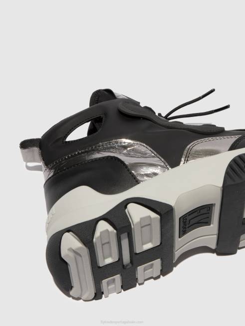 multi preto L02L771 tênis hi-top feny633 Fly London mulheres