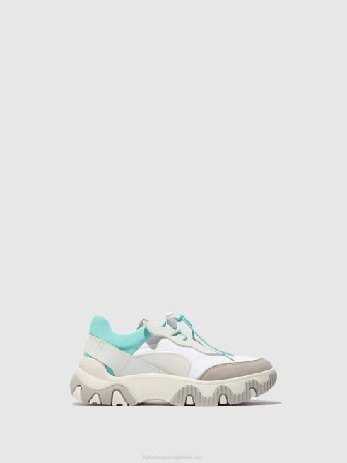 offwhite/mint L02L749 tênis elástico fian634 Fly London mulheres