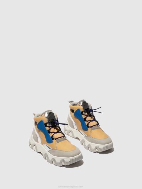 pêssego L02L747 tênis hi-top feny633 Fly London mulheres