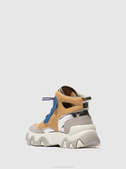 pêssego L02L747 tênis hi-top feny633 Fly London mulheres