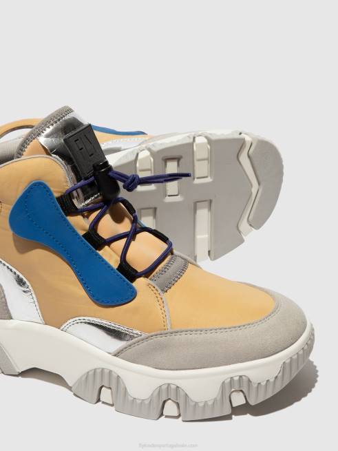 pêssego L02L747 tênis hi-top feny633 Fly London mulheres