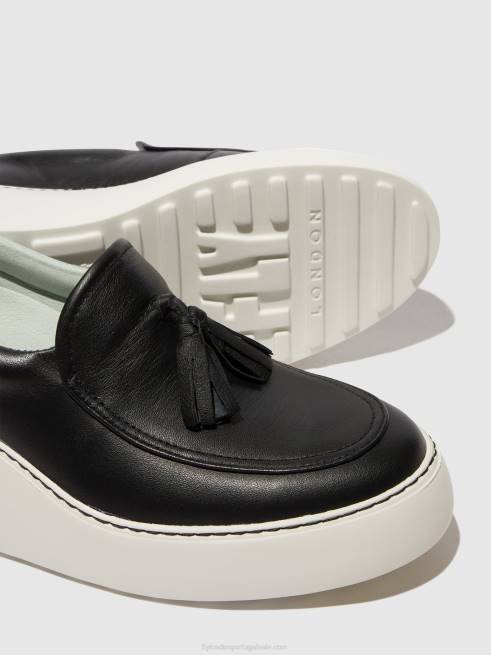 preto L02L711 tênis sem cadarço dala579 Fly London mulheres