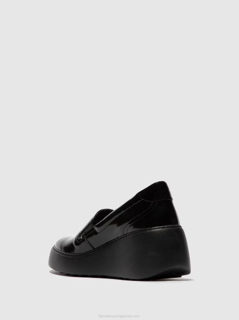 preto L02L746 tênis sem cadarço deca459 Fly London mulheres
