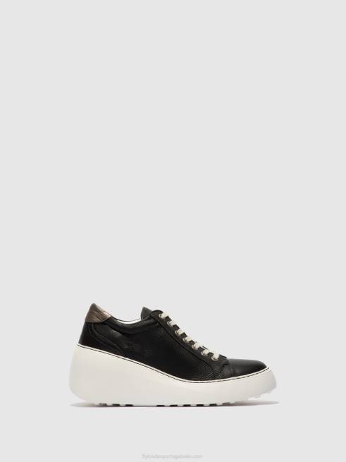 preto L02L770 tênis com cadarço dile450 brito Fly London mulheres