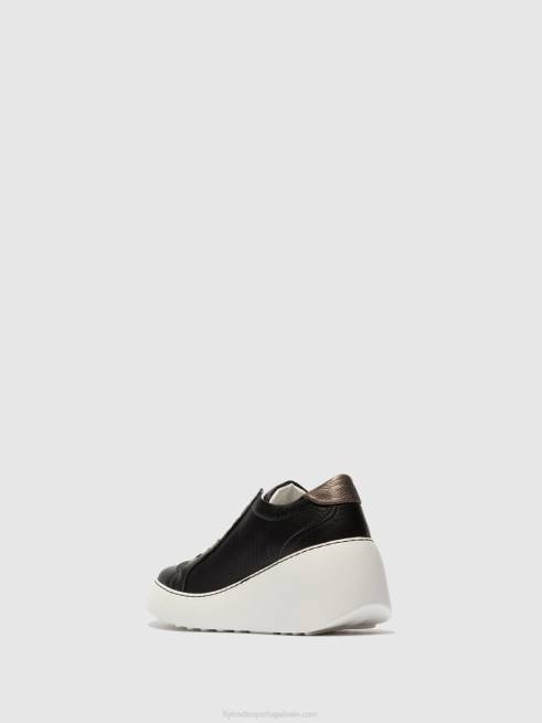 preto L02L770 tênis com cadarço dile450 brito Fly London mulheres