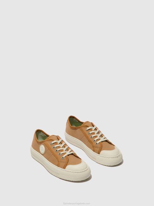 taupe L02L740 tênis com cadarço tere557 Fly London mulheres